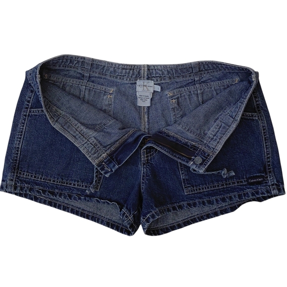 Calvin Klein Women's Blue Denim Shorts - Picture 3 of 6